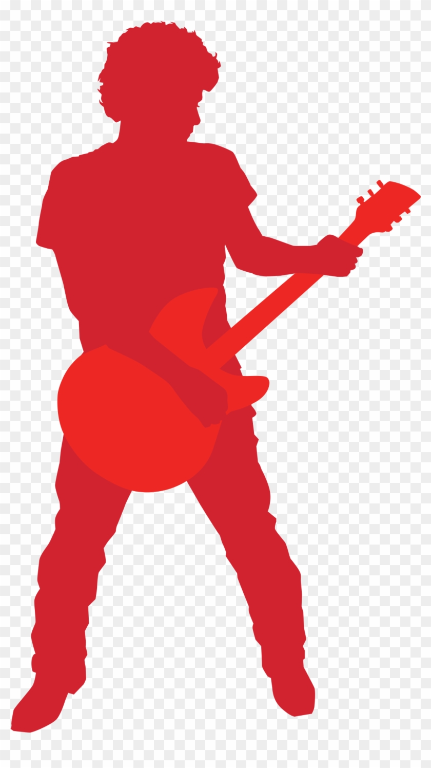 Veevar Guitar Syllabus - Guitarist Silhouette Clipart