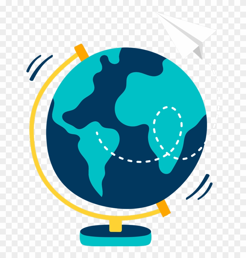 Vinilo Pared Bola Del Mundo - Bola Del Mundo Png Clipart