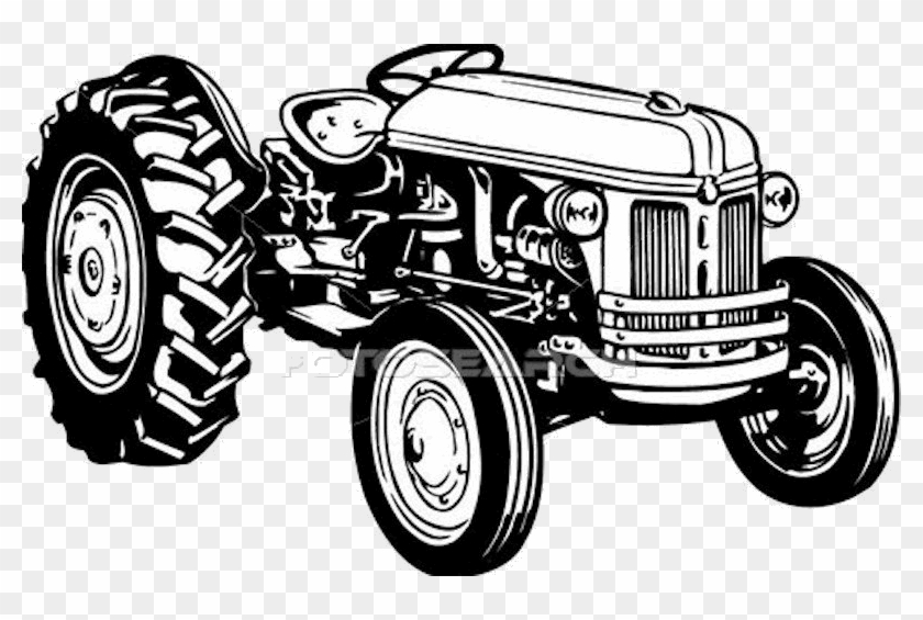 Drawing Tractors Farm Machinery - Tractor Clip Art - Png Download #2850796