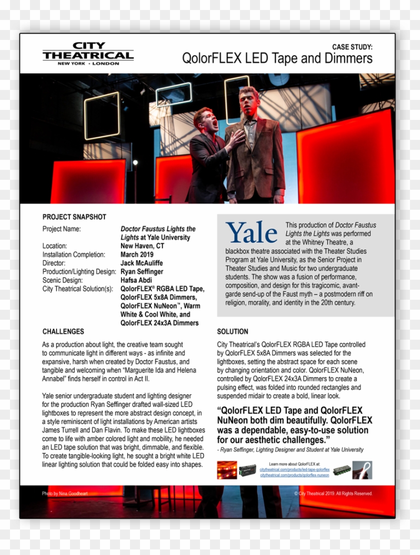 Qolorflex Led Tape And Qolorflex Nuneon At Yale University - Flyer Clipart #2851192