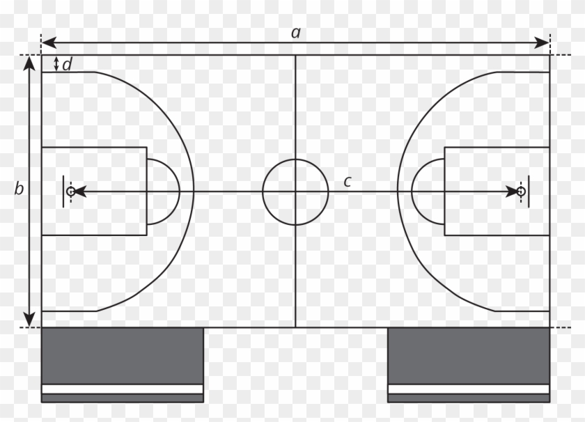 Basketball Court Scale Meter Clipart #2851413