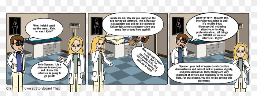 Spencer's Egregious Interview - Cartoon Clipart