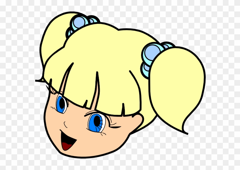 How To Set Use Cute Girl Svg Vector - Girl Face Clip Art - Png Download