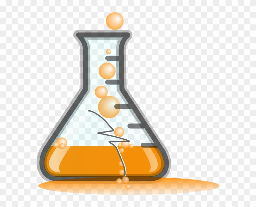 Orangeflask/cracked Svg Clip Arts 600 X 599 Px - Beaker Clip Art - Png Download