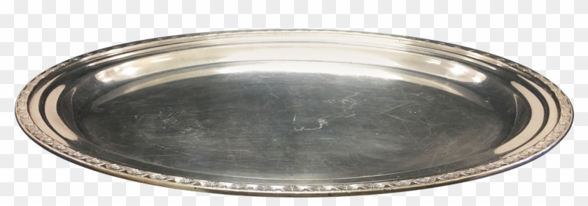 Silver Plate Png - Silver Serving Tray Png Clipart #2852148