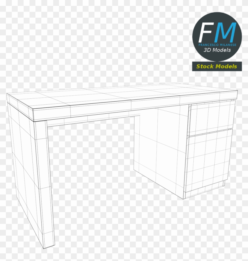 Large Table Desk 06 - Coffee Table Clipart #2853065