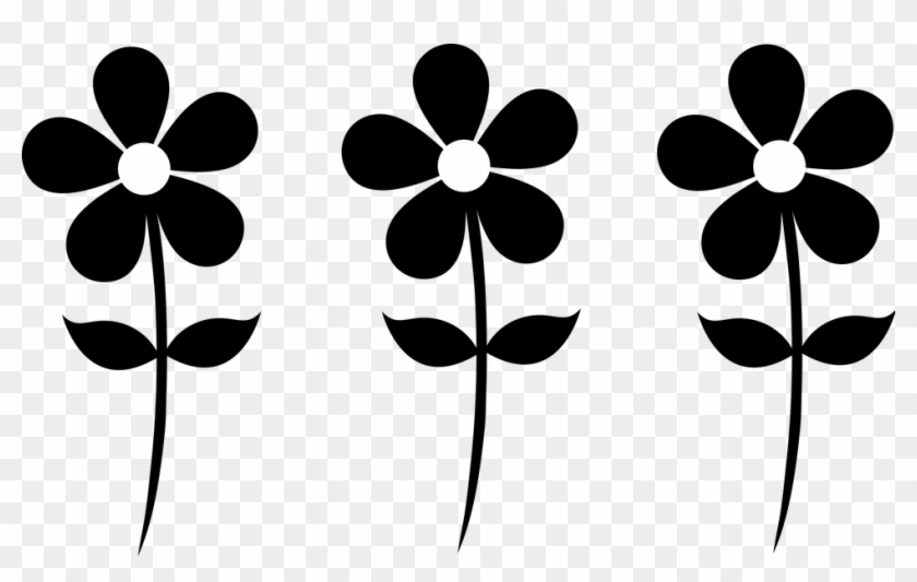 Flower Vector Silhouette Due To Free Flowers Silhouettes - Transparent Background Flower Clipart - Png Download #2853101