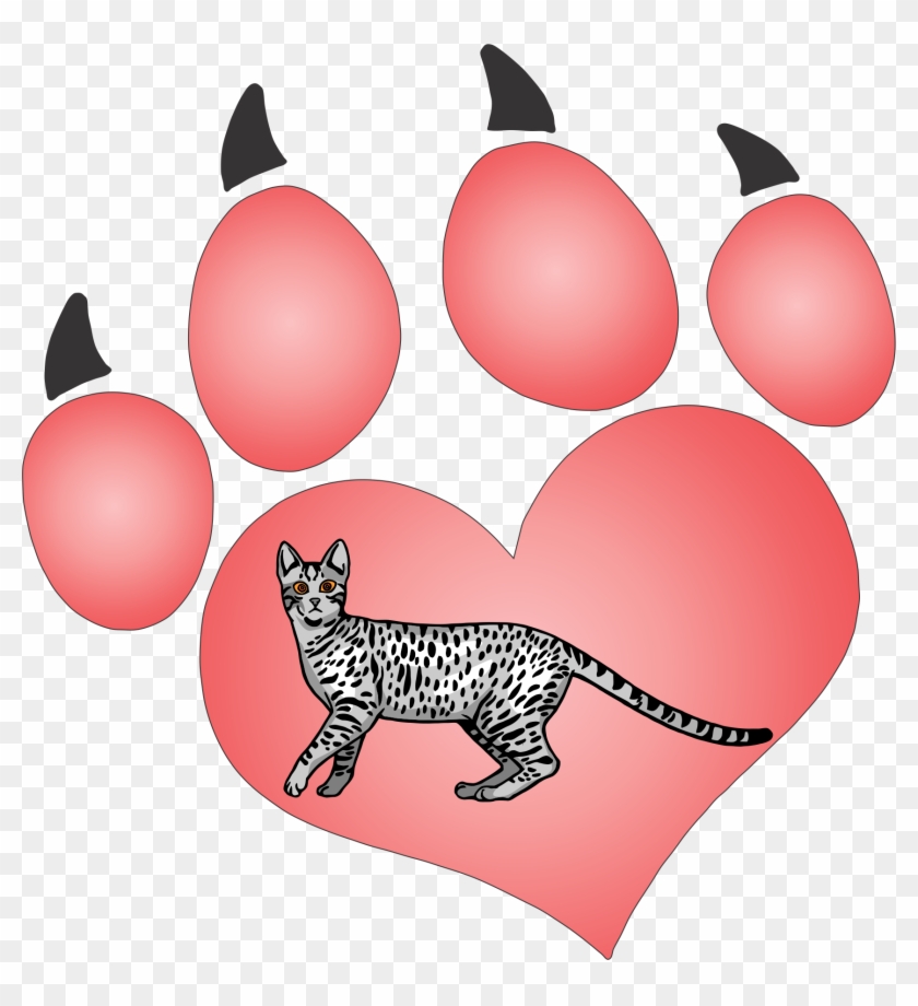 Home > Printed Decals > Cat Paw > Cat Paw 41 Decal - Heart Dog Lover Png Clipart