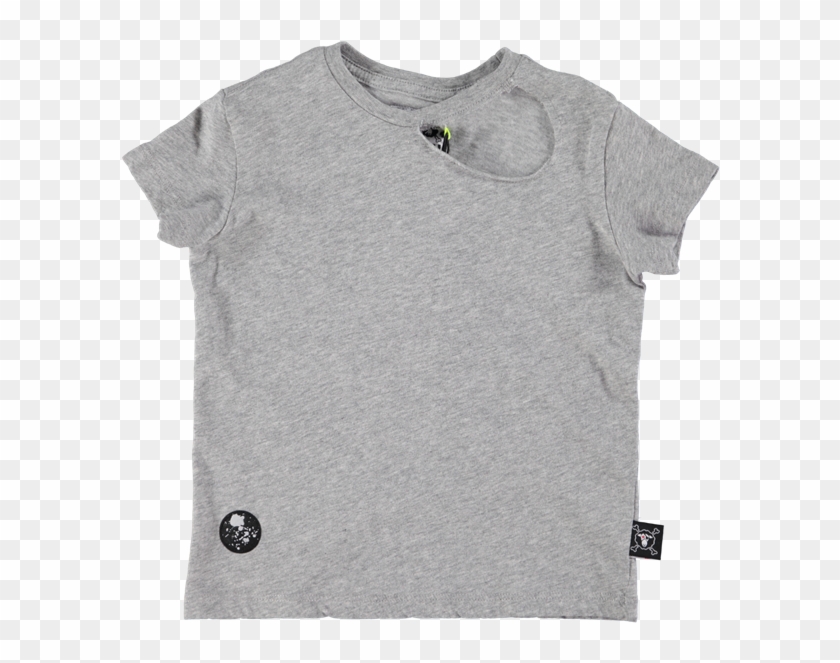 Picture Of Ripped T- Shirt Grey - Active Shirt Clipart