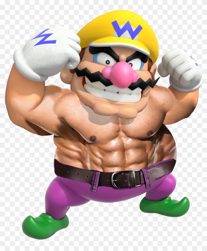 Ripped Wario - Super Mario Characters Wario Clipart