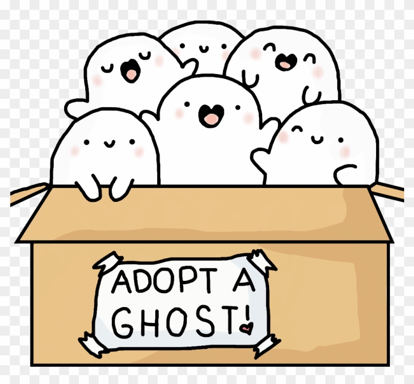 Kawaii Cute Ghost Clipart - Png Download