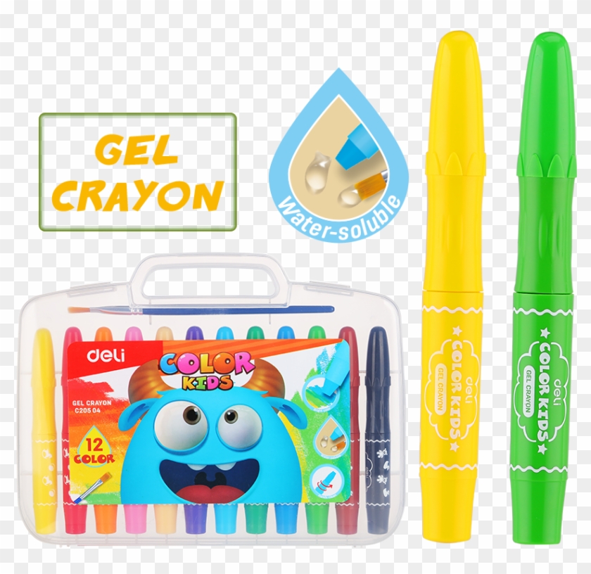 Color Kids-gel Crayon - Deli Color Kids Clipart #2853965