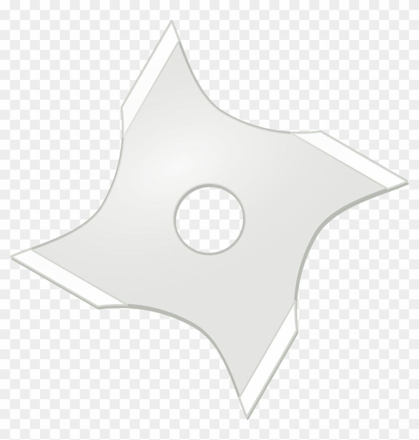 Ninja Star Shuriken Weapon Blade Png Image - White Ninja Star Png Clipart #2854019