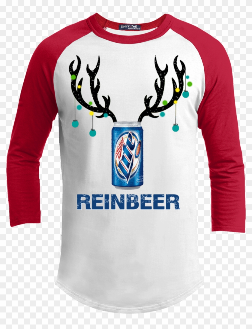 Miller Lite Reinbeer Funny Beer Reindeer Christmas - Reindeer And Bud Light Clipart