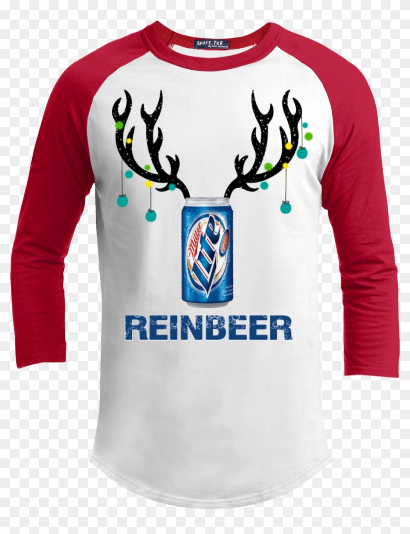 Miller Lite Reinbeer Funny Beer Reindeer Christmas - Reindeer And Bud Light Clipart #2854027