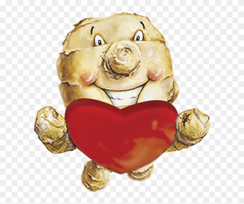Ginger People Mascot Logo Heart - Ginger For The Heart Clipart #2854380