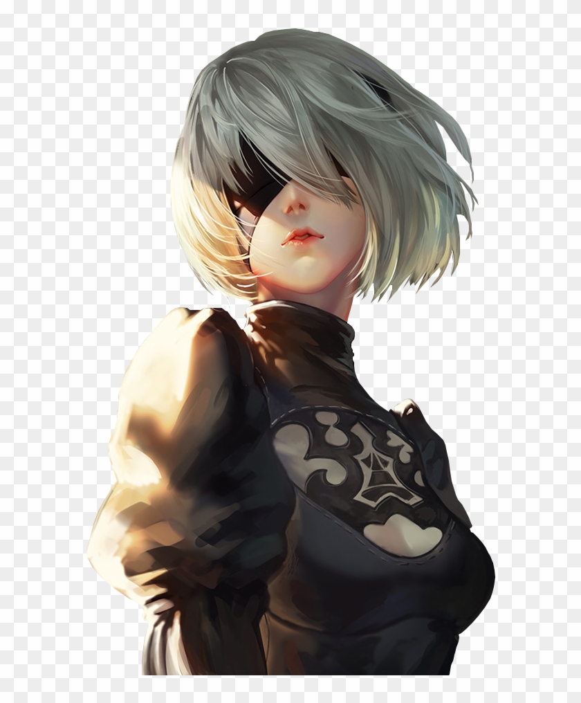 #2b #nier Automata #tyan #game #тян - Personajes Femeninos De Juegos Clipart