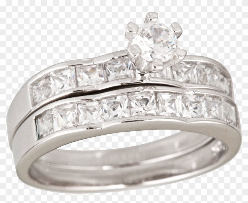Silver Wedding Rings Png Download - Pre-engagement Ring Clipart #2855434