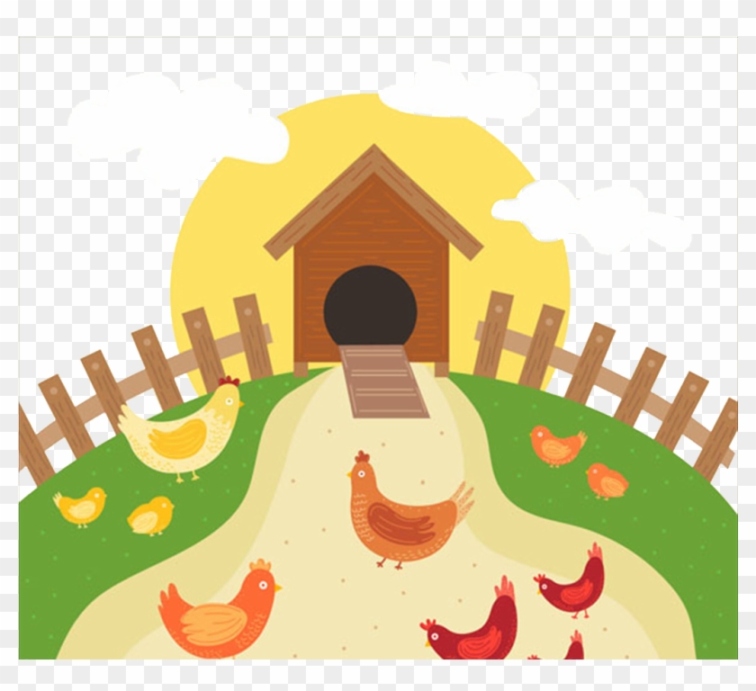 Farm Cartoon Png - Chicken Farm Cartoon Png Clipart