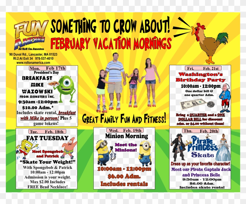 Feb Vac Mornings - Flyer Clipart