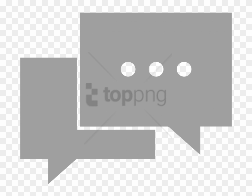 Free Png Online Chat Icon Png Png Image With Transparent - Gray Chat Icon Png Clipart