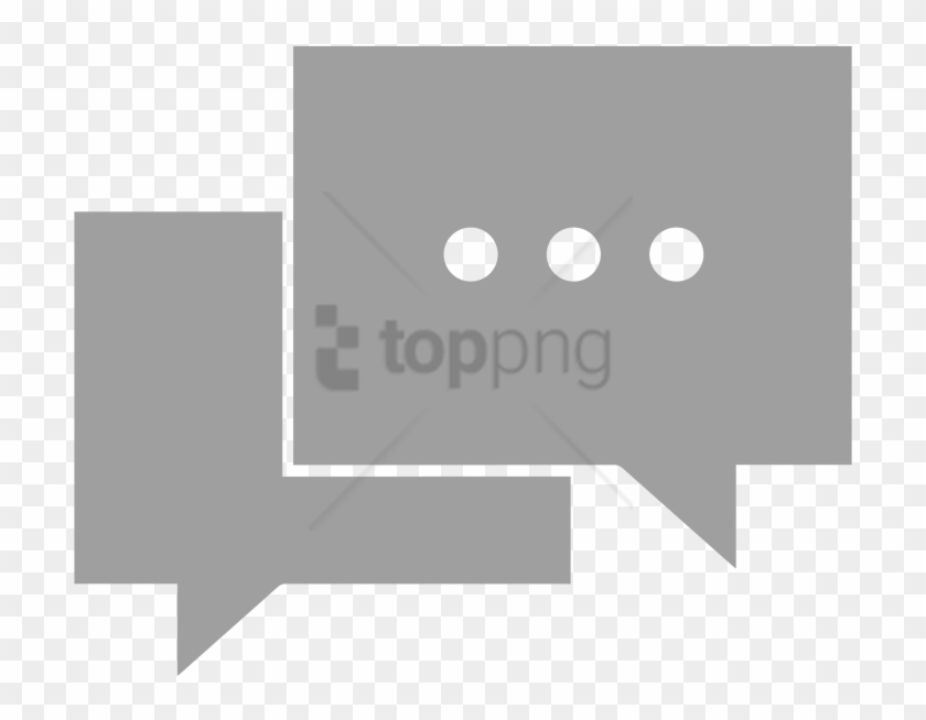 Free Png Online Chat Icon Png Png Image With Transparent - Gray Chat Icon Png Clipart #2855598