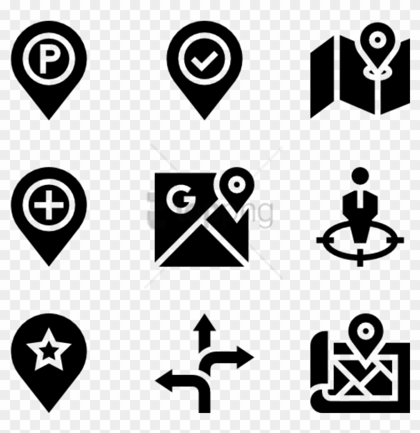 Free Png Location Pin Icons - Reset Position Icon Clipart