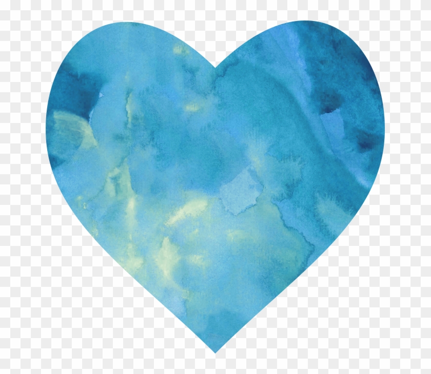 *✿**✿*corazon*✿**✿* - Heart Watercolor Png Transparent Clipart #2855852