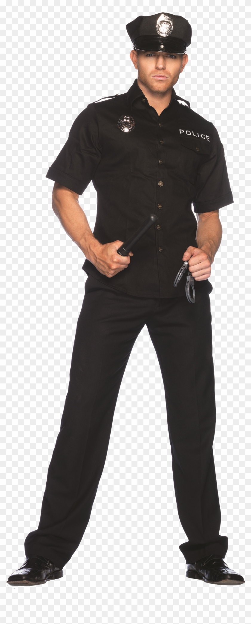 Halloween Costumes Police Man Clipart