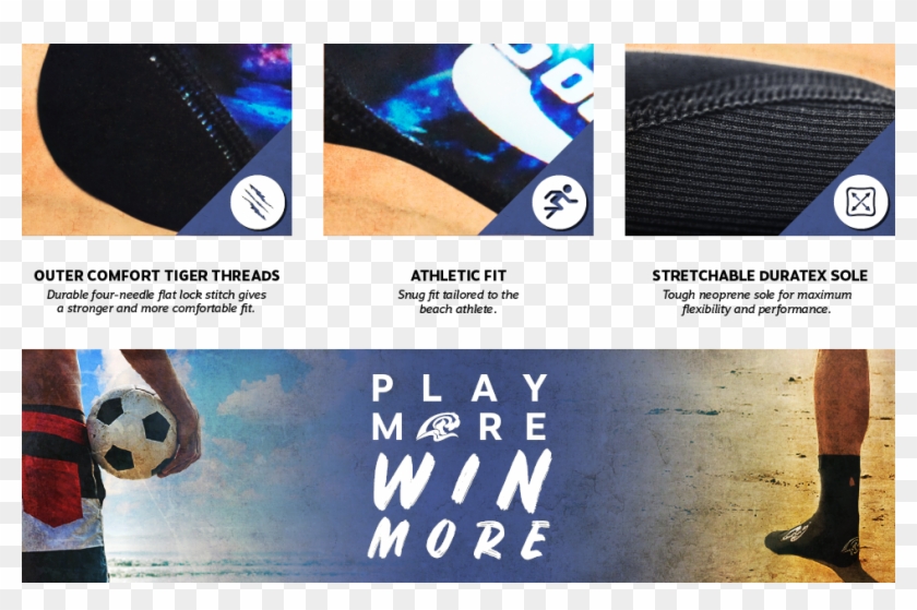 Sand Socks Footer - Graphic Design Clipart