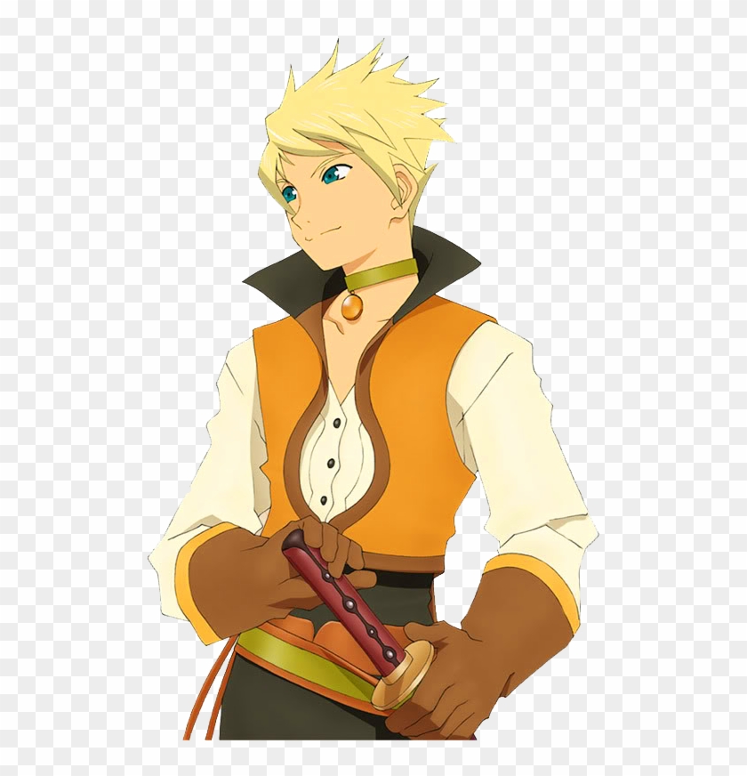 Blonde Anime Guy With Spiky Hair , Png Download - Tales Of The Abyss Guy Clipart