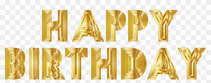Download Similars - Happy Birthday Gold Png Clipart #2856679