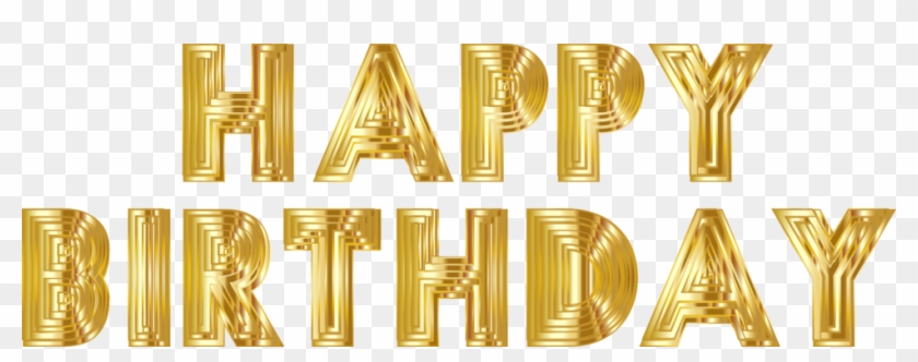 Download Similars - Happy Birthday Gold Png Clipart