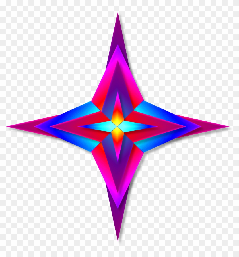Colorful Vibrant Star Shiny Layer 631856 - Imagenes De Una Estrella Colorida Clipart #2856887