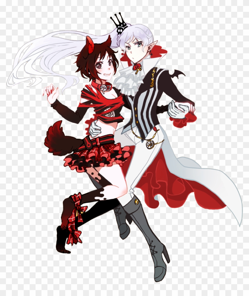 Rubyxweiss Rwby White Rose, Rwby Characters, Rwby Anime, - Ruby Rose Halloween Rwby Clipart #2857328