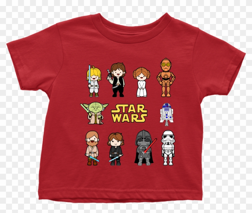 Star Wars Character Darth Vader Bb8 R2d2 Yoda Unique - Cartoon Clipart #2858380