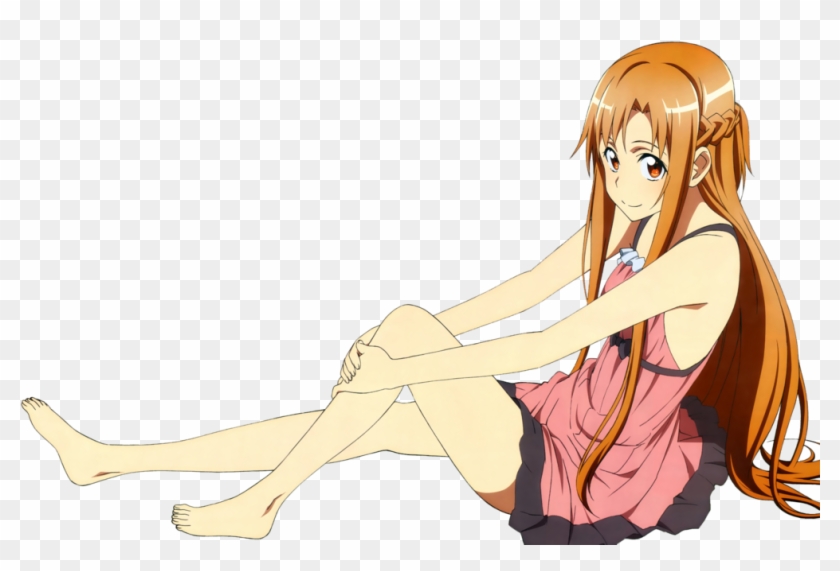 Asuna Transparent Cute - Anime Girl Gold Digger Clipart #2858425