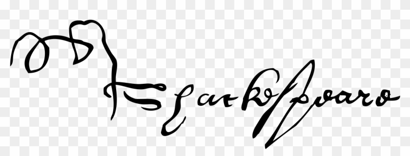 Scribble Signature Png - William Shakespeare Signature Png Clipart #2858897
