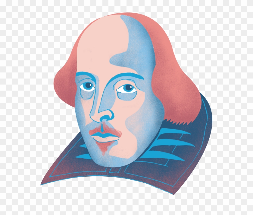 Shakespeare - Shakespeare Y Cervantes Dibujo Clipart #2858936