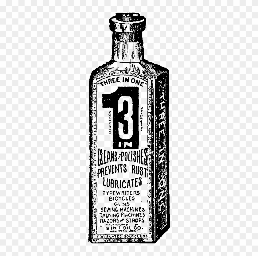 Gun Vintage Product Cleaning Download - Glass Bottle Clipart #2858975