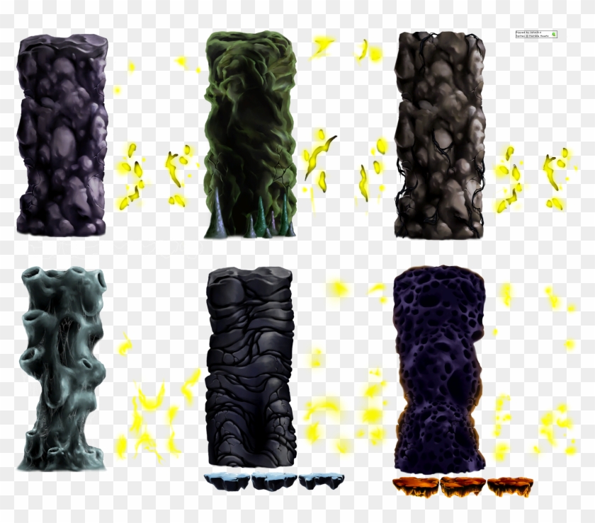 Click For Full Sized Image Stone Pillars - Dust And Elysian Tail Sprites Clipart