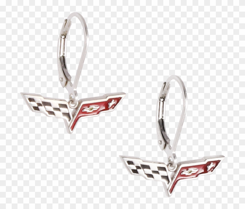 C6 Corvette Sterling Earrings - Earrings Clipart #2859494