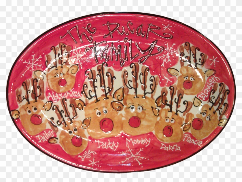 Reindeer Family Hands Nobg - Circle Clipart