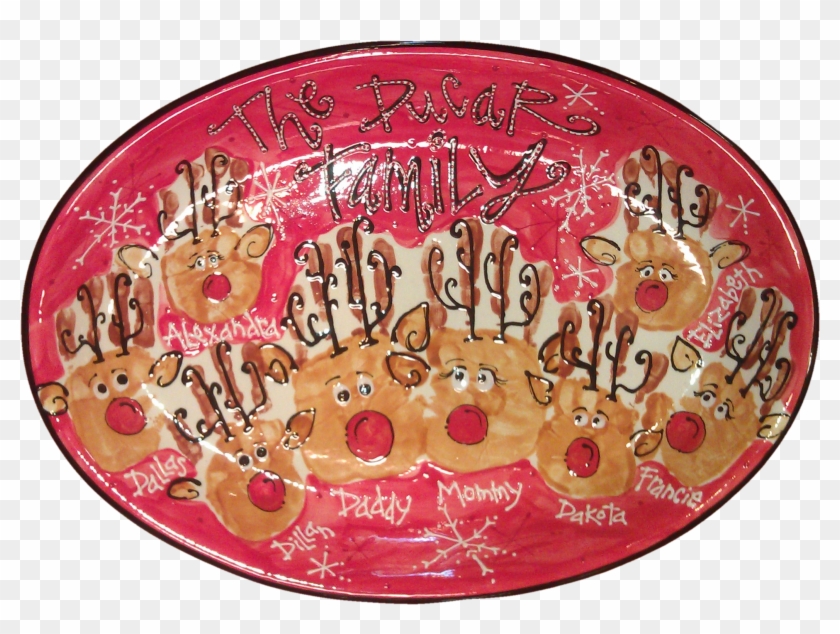 Reindeer Family Hands Nobg - Circle Clipart #2859543