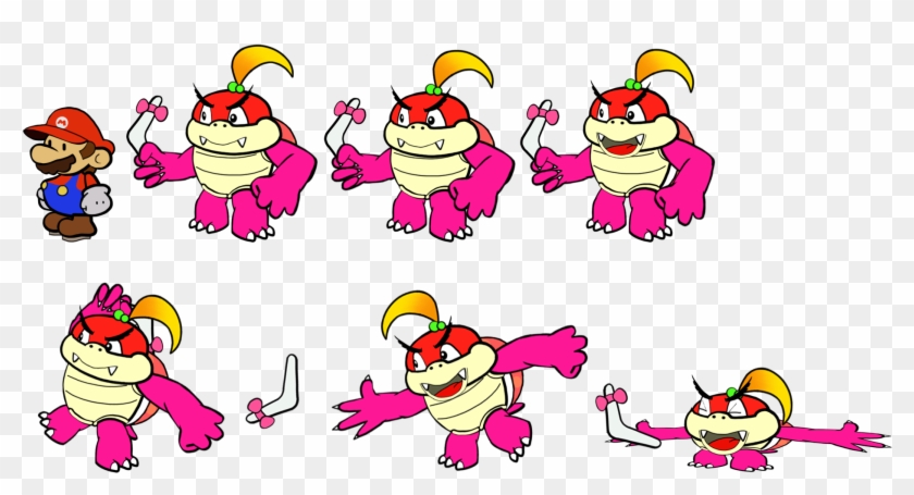 Paper Mario And Toadette Vs Boom Boom And Pom Pom - Boom Boom Pom Pom Mario Clipart