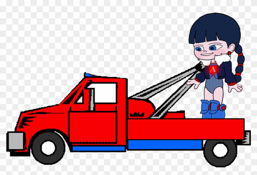 Adorabeezle In A Tow Truck - Cartoon Clipart #2859959