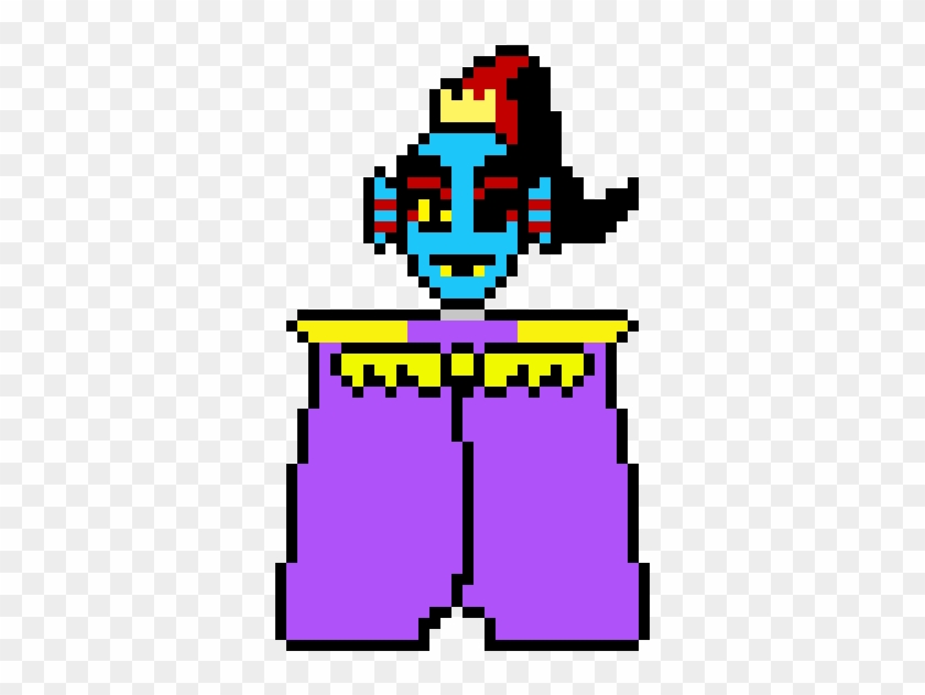 Undyne Au Sprite - Pixel Undyne From Undertale Clipart #2860854