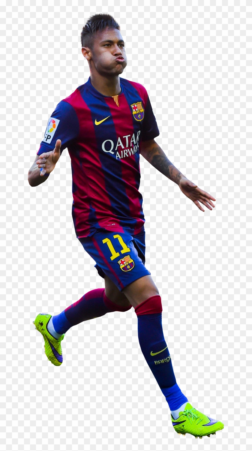 Neymar Football Render - Neymar Cut Out Clipart #2860900
