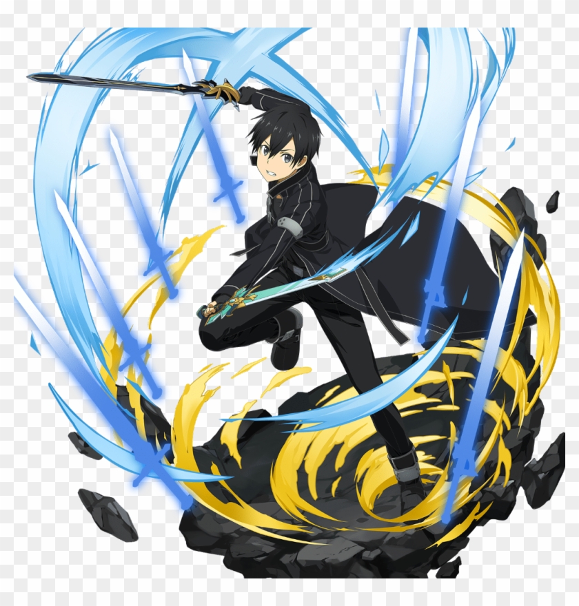 #kirito #sao #saomd #swordartonline #anime - Sword Art Online Memory Defrag Ultrafast Dual Blades Clipart #2861413