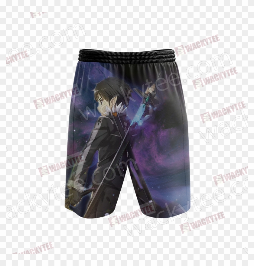 Sword Art Online Kirito Beach Shorts Fullprinted Beach Clipart